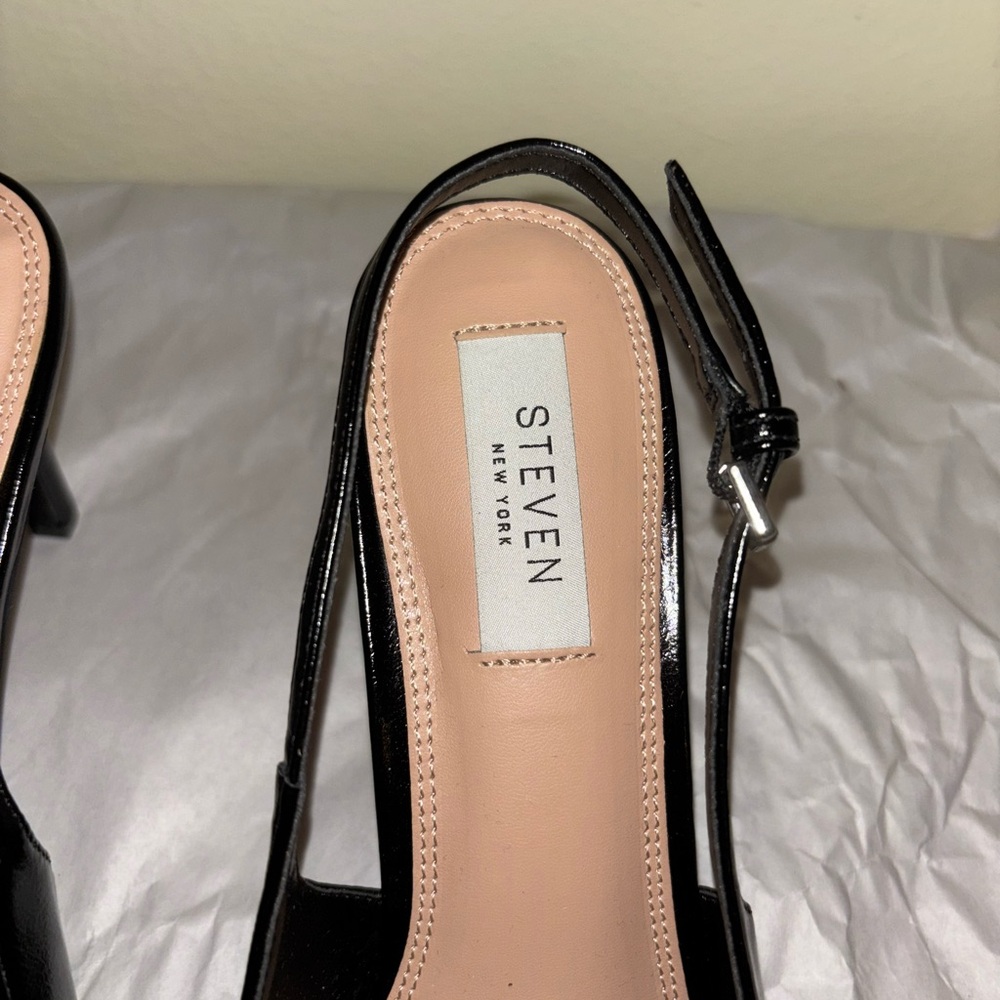 Steven New York Black Bow Heels - Picture 7 of 8